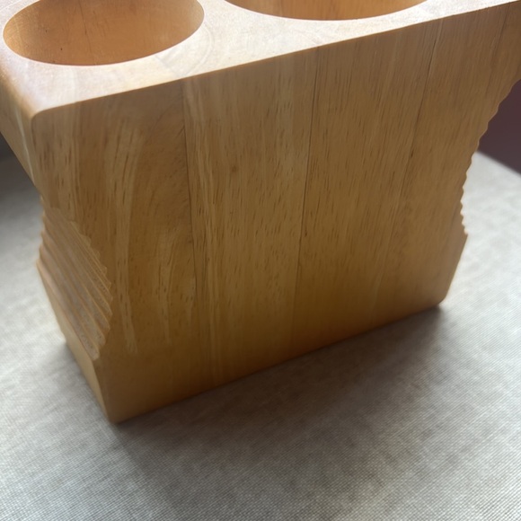 SuckUK Double Sharpener Desk Tidy Cup Pencil Gift Back to School Light Wood Cult - Picture 6 of 6